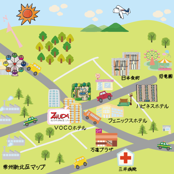 常州市内イメージマップ