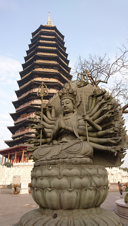 常州市のシンボル「丁寧寺」の写真